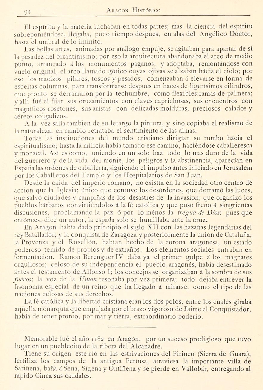 1882 Aragón histórico pintoresco y monumental. Página 94 1882 Aragón histórico pintoresco y monumental. Página 94