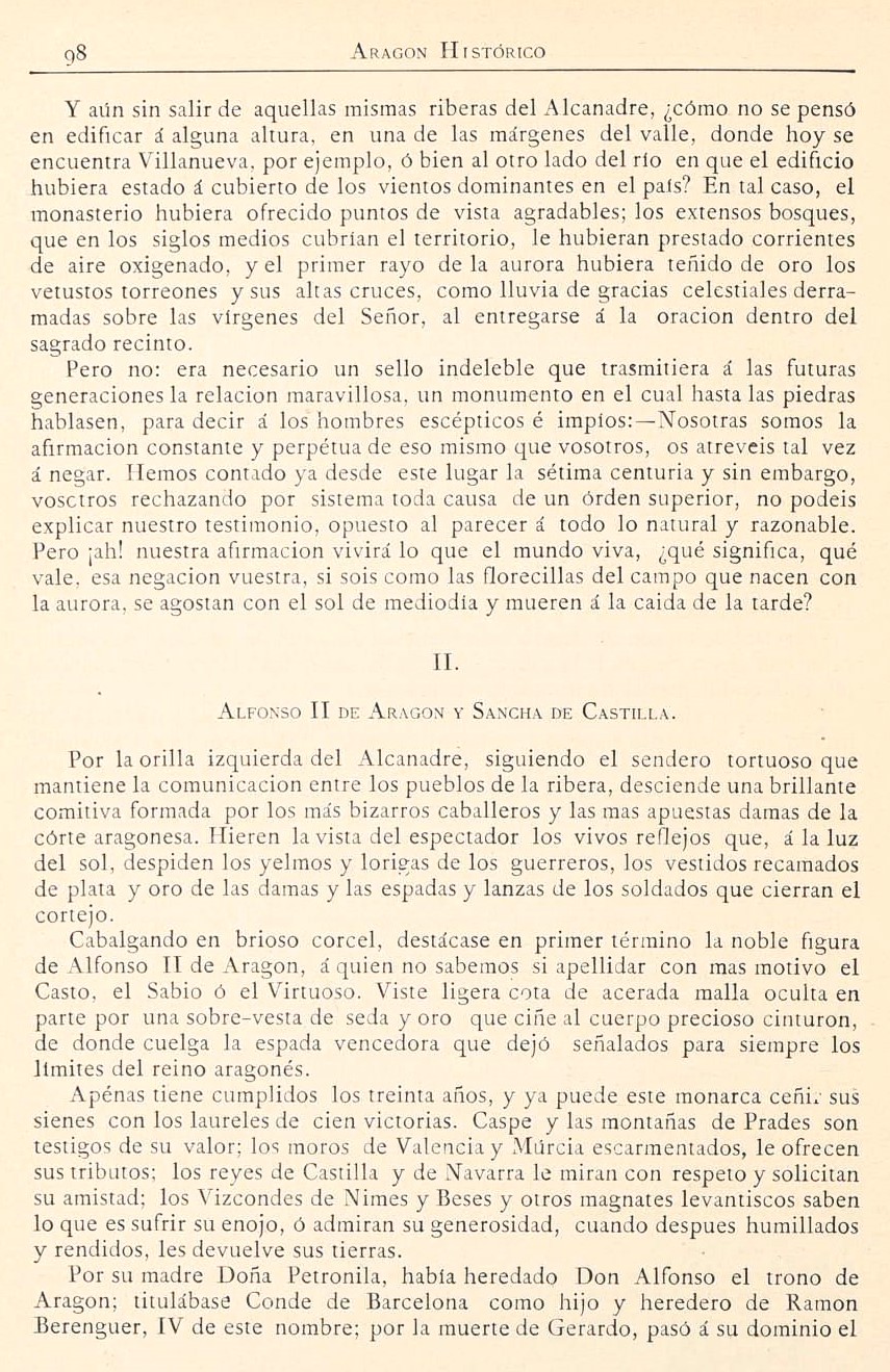 1882 Aragón histórico pintoresco y monumental. Página 98 1882 Aragón histórico pintoresco y monumental. Página 98
