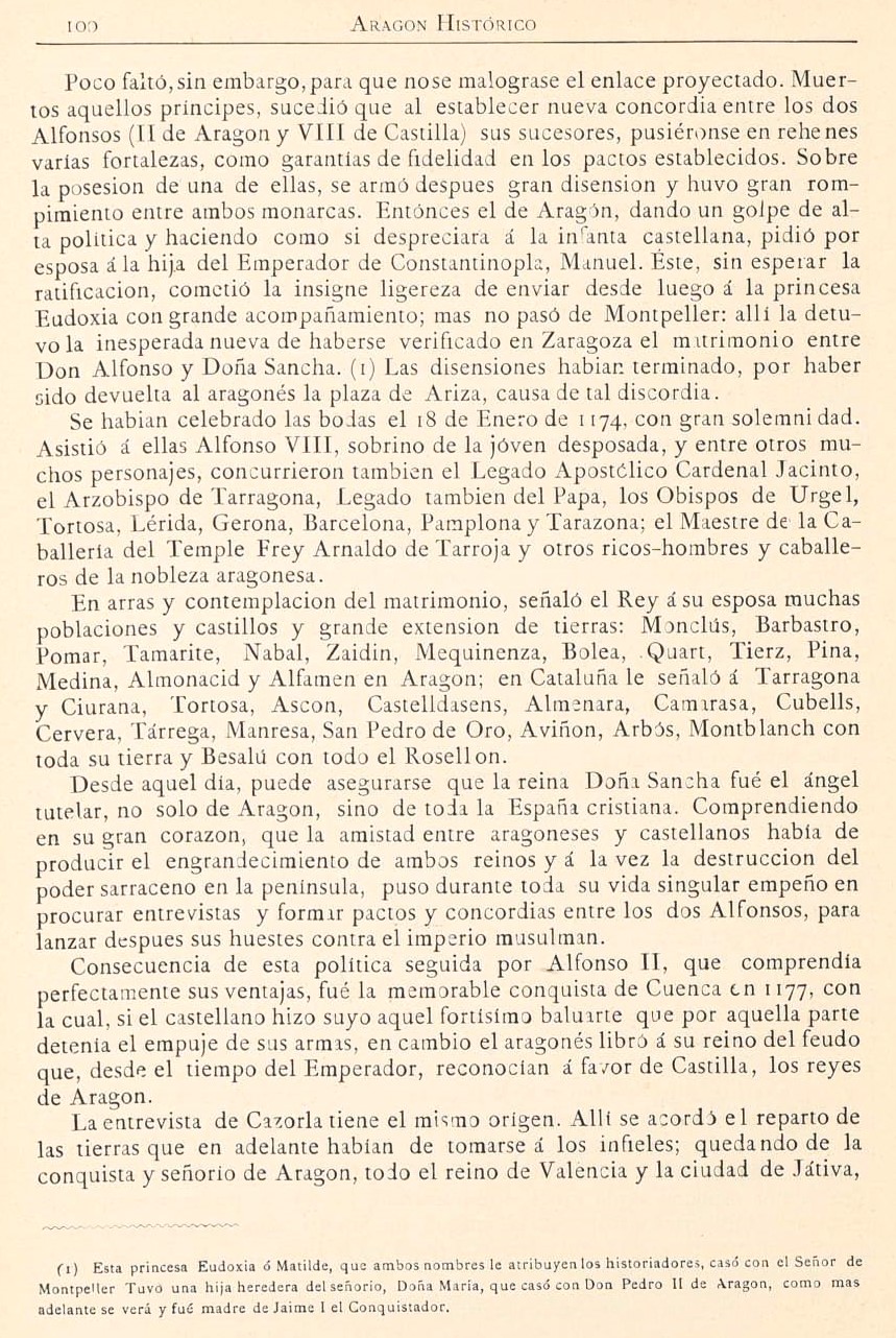 1882 Aragón histórico pintoresco y monumental. Página 100 1882 Aragón histórico pintoresco y monumental. Página 100