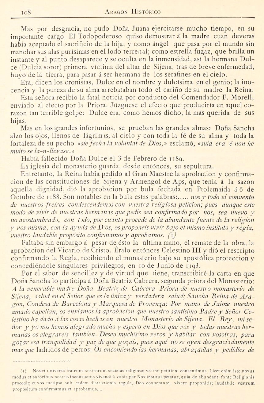 1882 Aragón histórico pintoresco y monumental. Página 108 1882 Aragón histórico pintoresco y monumental. Página 108