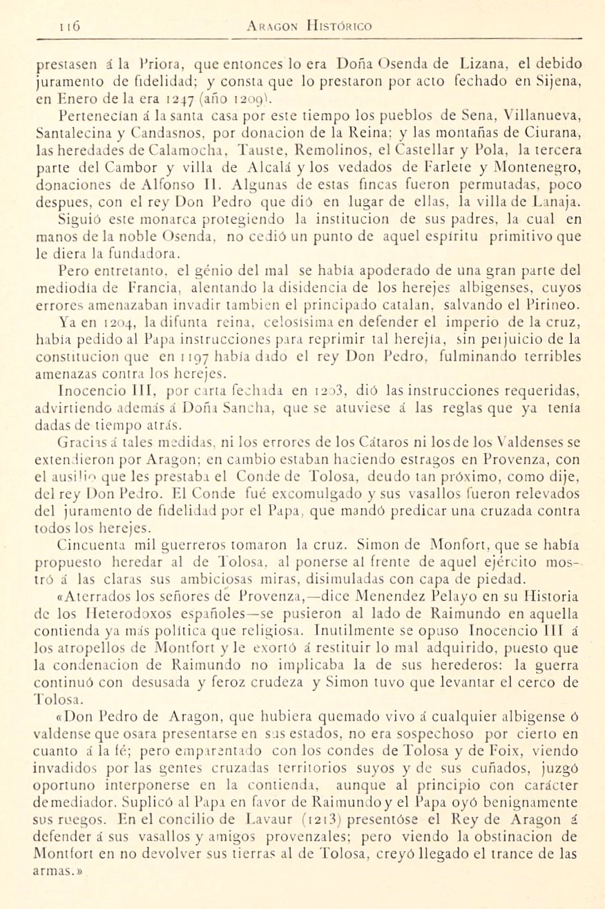 1882 Aragón histórico pintoresco y monumental. Página 116 1882 Aragón histórico pintoresco y monumental. Página 116