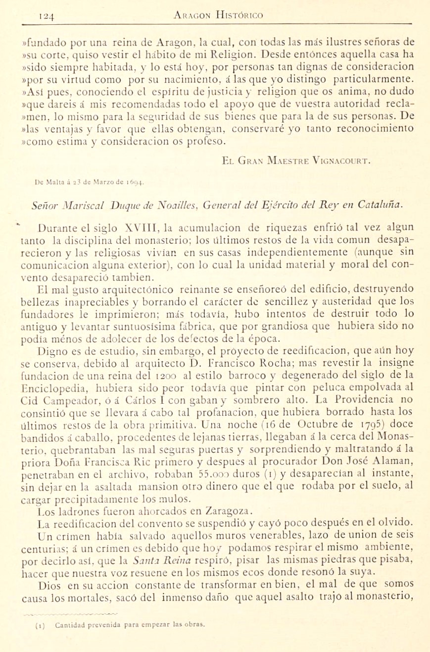 1882 Aragón histórico pintoresco y monumental. Página 124 1882 Aragón histórico pintoresco y monumental. Página 124