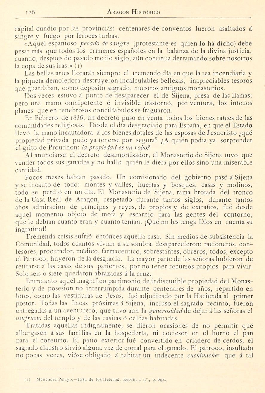 1882 Aragón histórico pintoresco y monumental. Página 126 1882 Aragón histórico pintoresco y monumental. Página 126