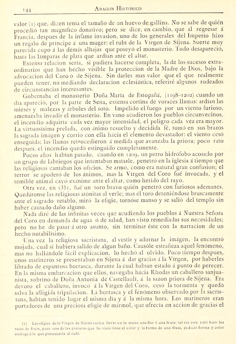 1882 Aragón histórico pintoresco y monumental. Página 144 1882 Aragón histórico pintoresco y monumental. Página 144