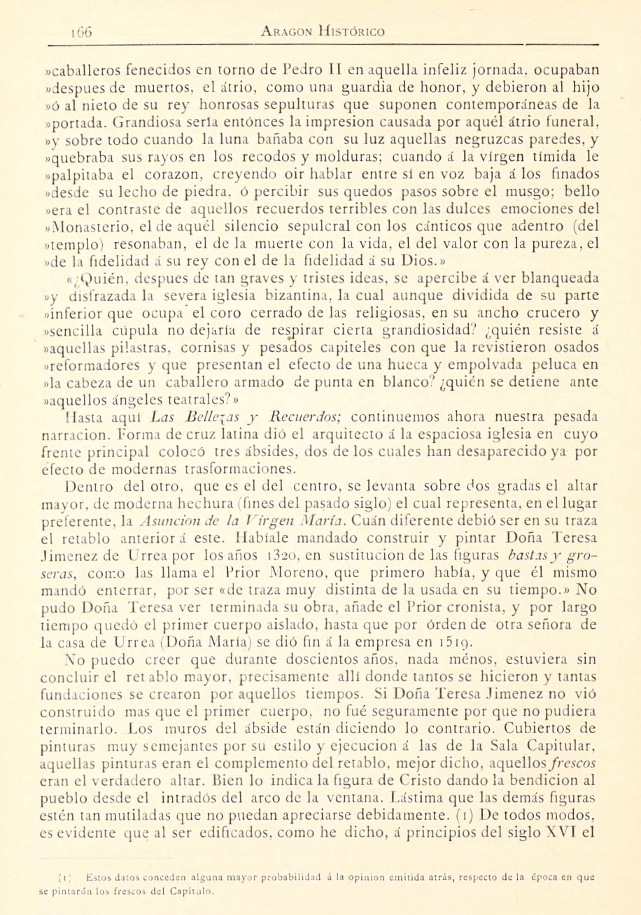 1882 Aragón histórico pintoresco y monumental. Página 166 1882 Aragón histórico pintoresco y monumental. Página 166