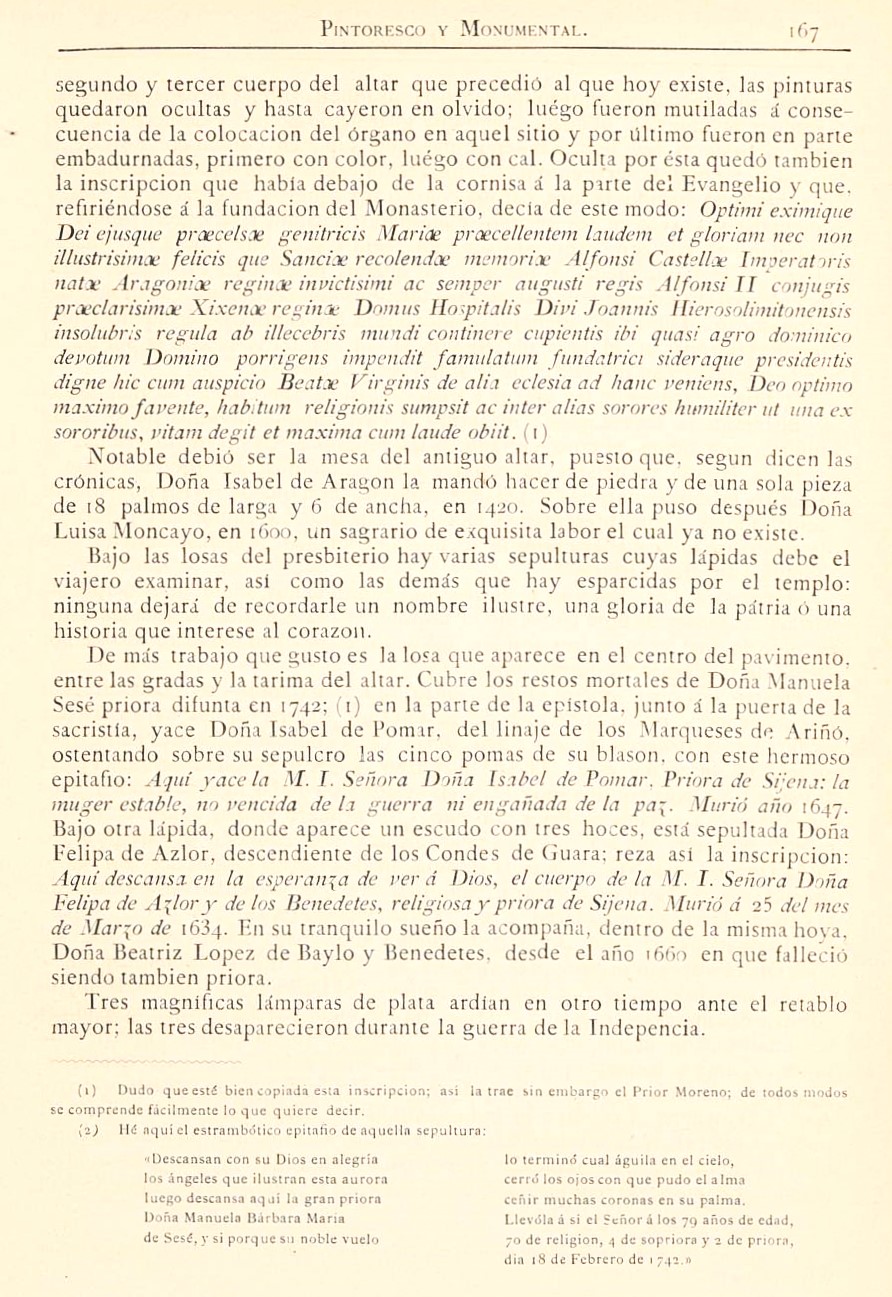 1882 Aragón histórico pintoresco y monumental. Página 167 1882 Aragón histórico pintoresco y monumental. Página 167