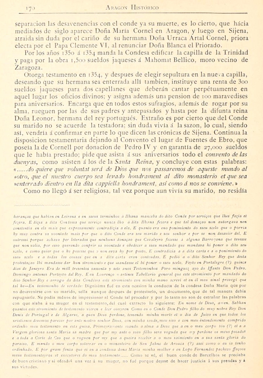 1882 Aragón histórico pintoresco y monumental. Página 170 1882 Aragón histórico pintoresco y monumental. Página 170