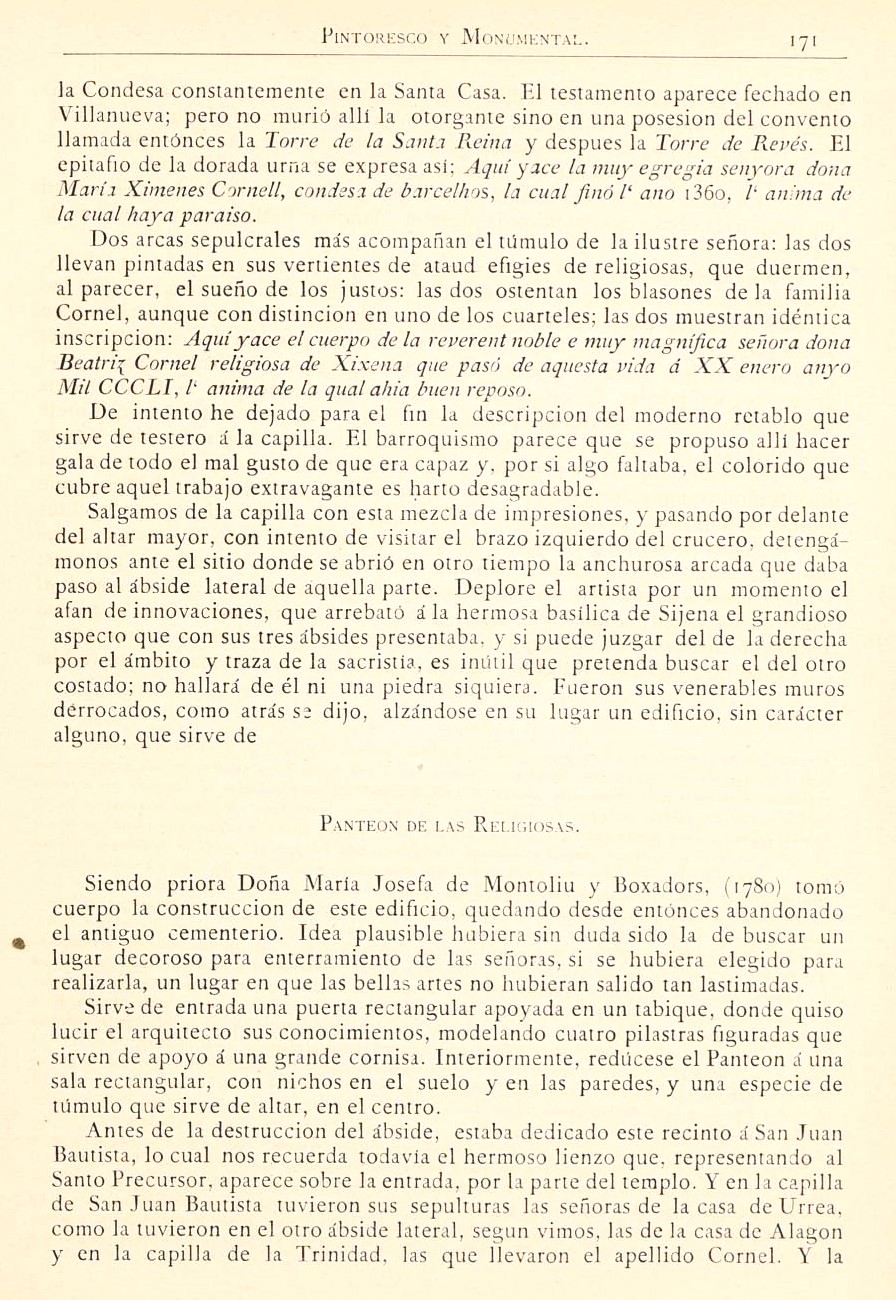 1882 Aragón histórico pintoresco y monumental. Página 171 1882 Aragón histórico pintoresco y monumental. Página 171
