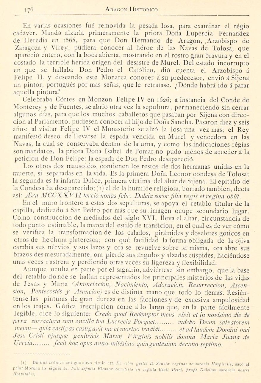 1882 Aragón histórico pintoresco y monumental. Página 176 1882 Aragón histórico pintoresco y monumental. Página 176