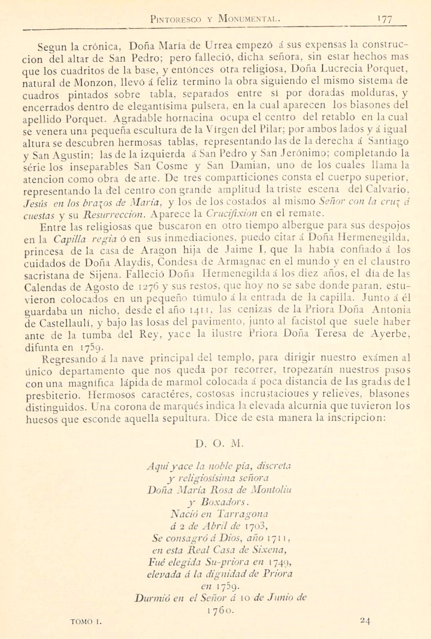 1882 Aragón histórico pintoresco y monumental. Página 177 1882 Aragón histórico pintoresco y monumental. Página 177