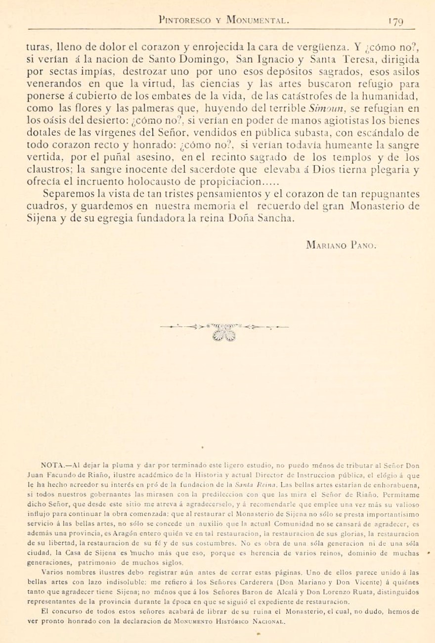 1882 Aragón histórico pintoresco y monumental. Página 179 1882 Aragón histórico pintoresco y monumental. Página 179