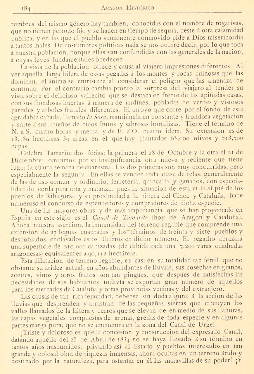 1882 Aragón histórico pintoresco y monumental. Página 184