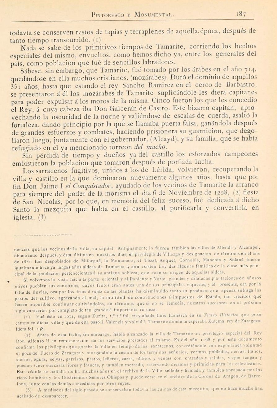 1882 Aragón histórico pintoresco y monumental. Página 187 1882 Aragón histórico pintoresco y monumental. Página 187