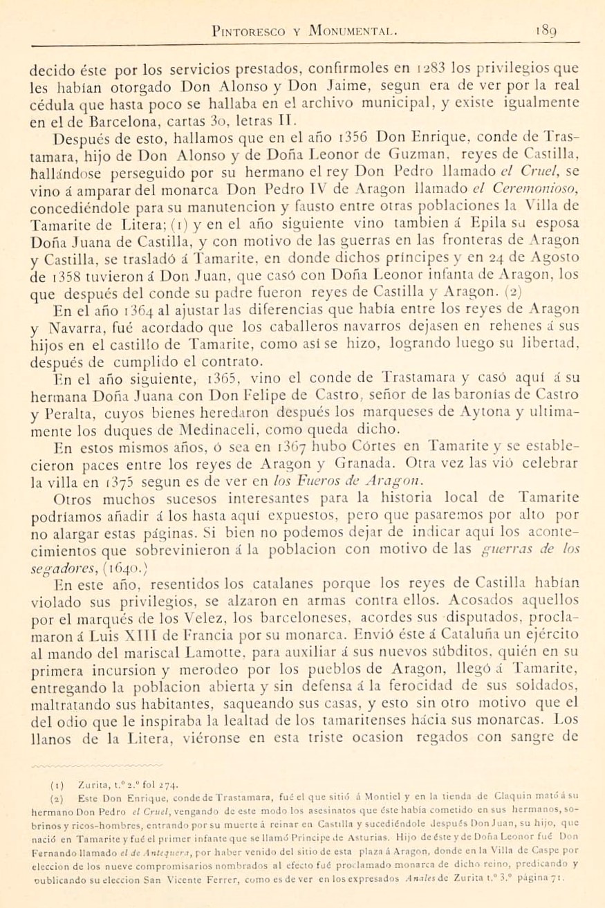 1882 Aragón histórico pintoresco y monumental. Página 189 1882 Aragón histórico pintoresco y monumental. Página 189