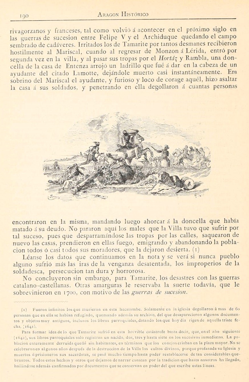 1882 Aragón histórico pintoresco y monumental. Página 190 1882 Aragón histórico pintoresco y monumental. Página 190