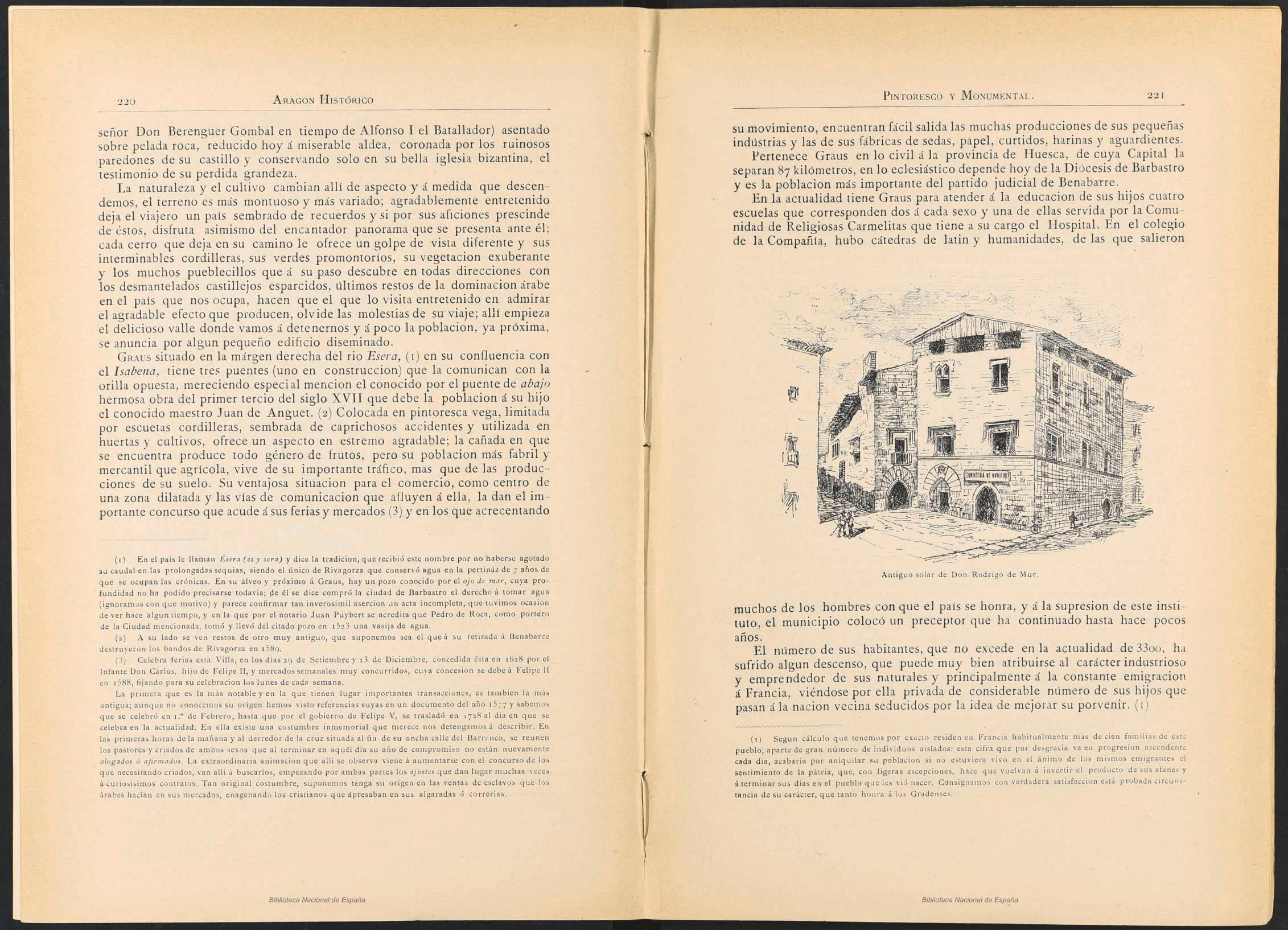 1882 Aragón histórico pintoresco y monumental. Página 221