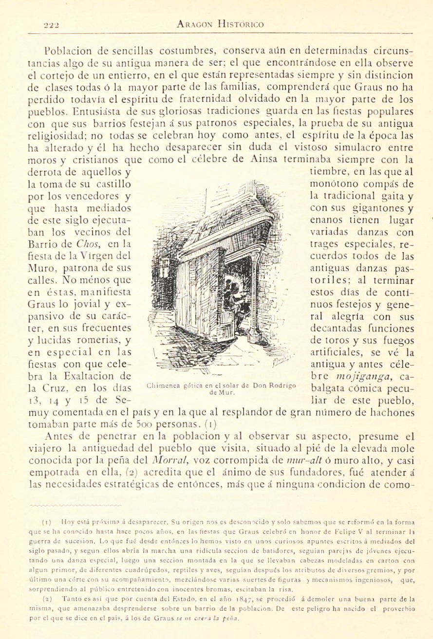 1882 Aragón histórico pintoresco y monumental. Página 222 1882 Aragón histórico pintoresco y monumental. Página 222