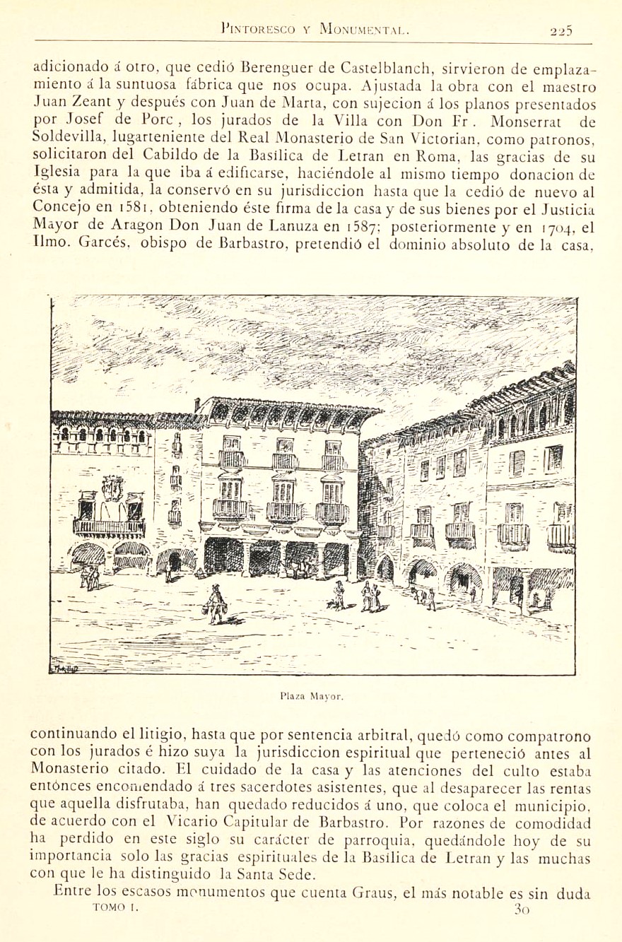 1882 Aragón histórico pintoresco y monumental. Página 225 1882 Aragón histórico pintoresco y monumental. Página 225