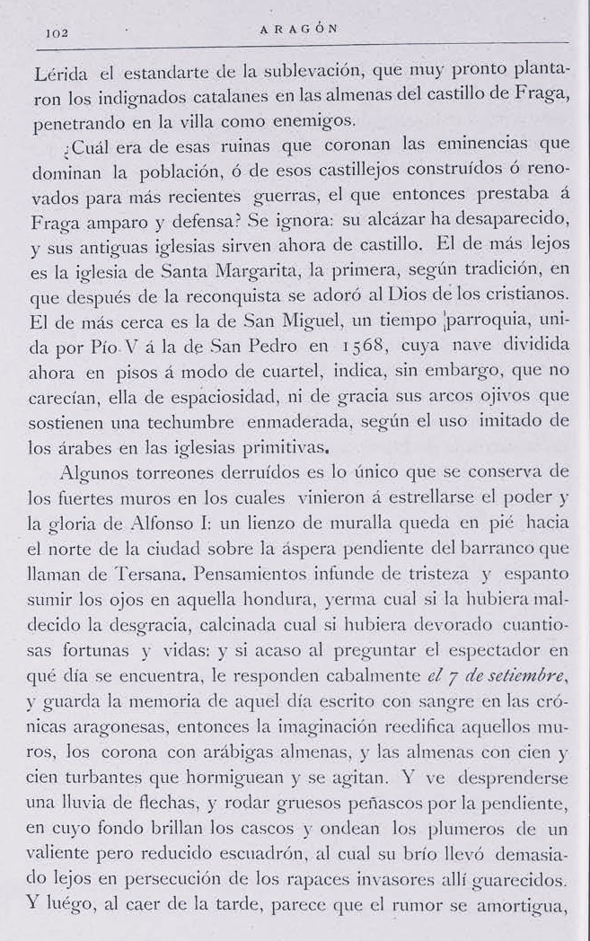 1886 Aragón bellezas de España. Página 102 1886 Aragón bellezas de España. Página 102