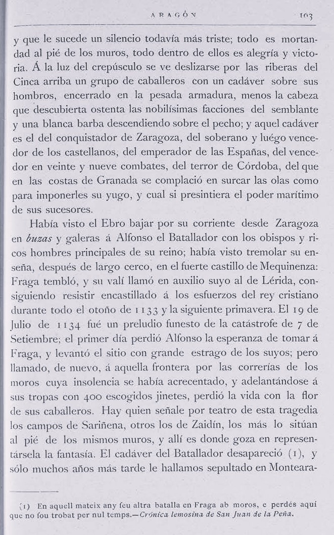 1886 Aragón bellezas de España. Página 103 1886 Aragón bellezas de España. Página 103