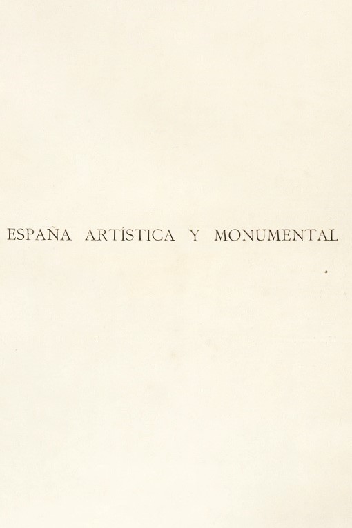 1905 Maravillas De España. Título