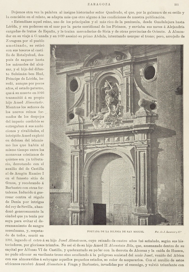 1905 España artística-monumental. Página 211. Iglesia San Miguel 1905 España artística-monumental. Página 211 Iglesia San Miguel
