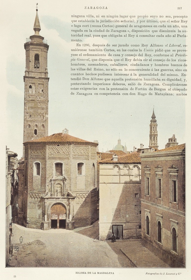1905 España artística-monumental. Página 217. Iglesia de La Magdalena 1905 España artística-monumental. Página 217. Iglesia de La Magdalena