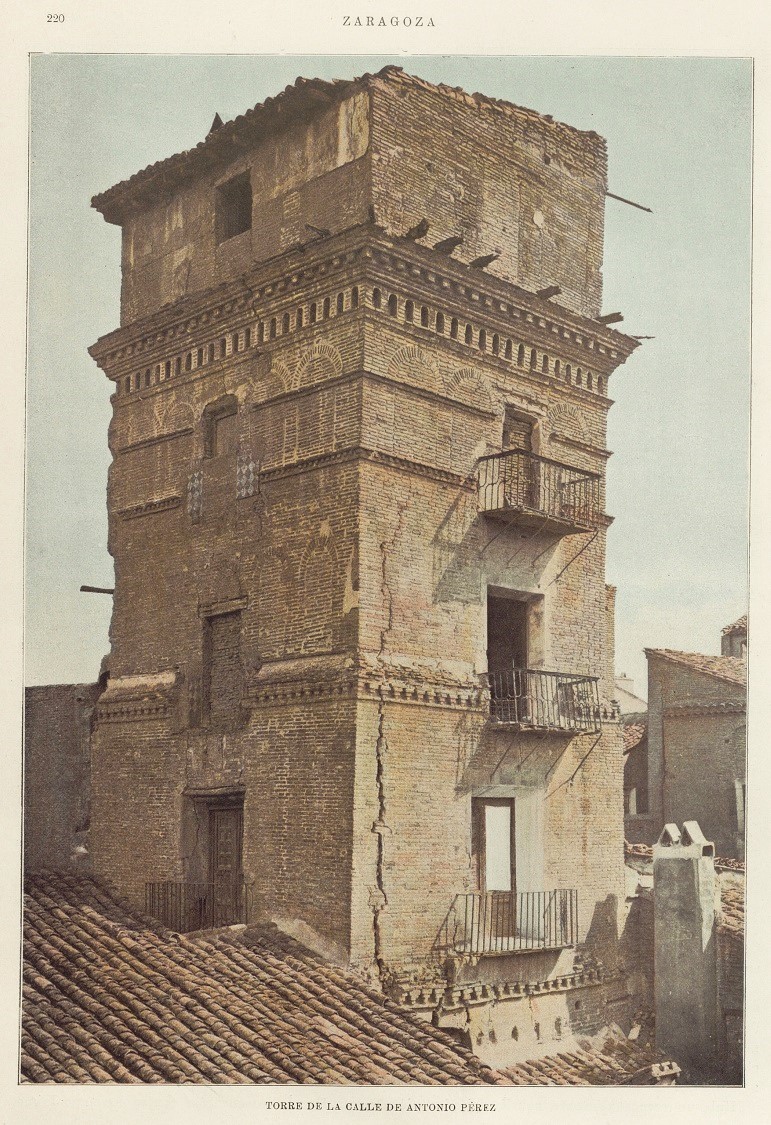 1905 España artística-monumental. Página 220. Torre de la calle Antonio Perez 1905 España artística-monumental. Página 220. Torre de la calle Antonio Perez