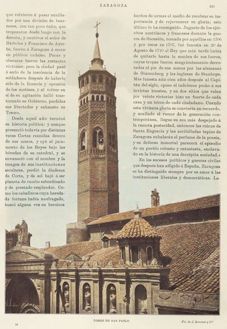 1905 España artística-monumental. Página 229. Torre de San Pablo 1905 España artística-monumental. Página 229. Torre de San Pablo