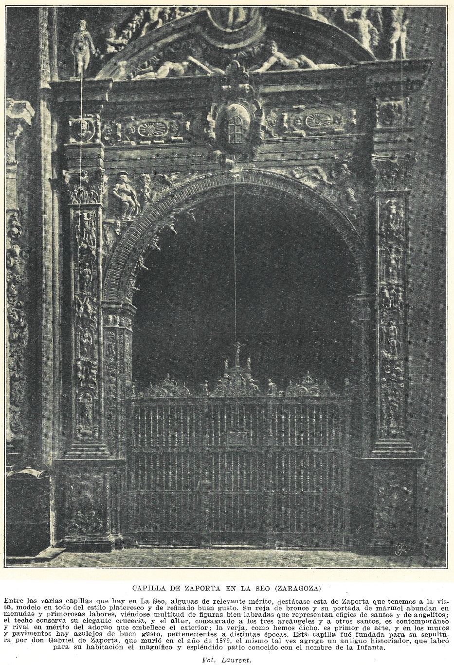 Capilla de Zaporta en La Seo (Zaragoza).