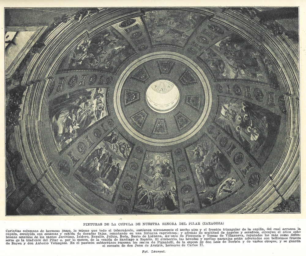 Pinturas de la Cupula de Nuestra Señora Del Pilar (Zaragoza).