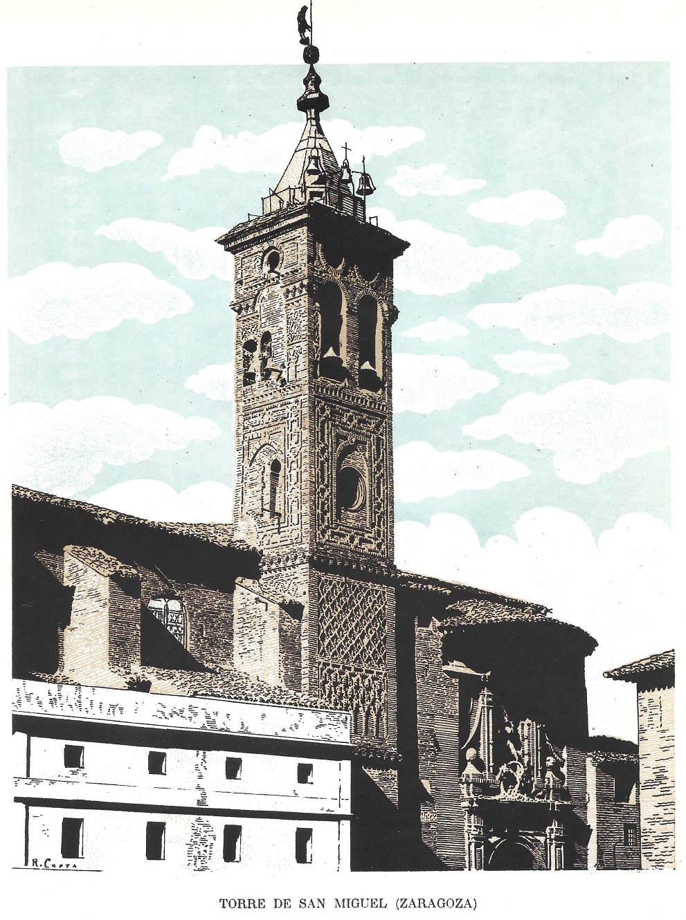 Torre de San Miguel (Zaragoza).
