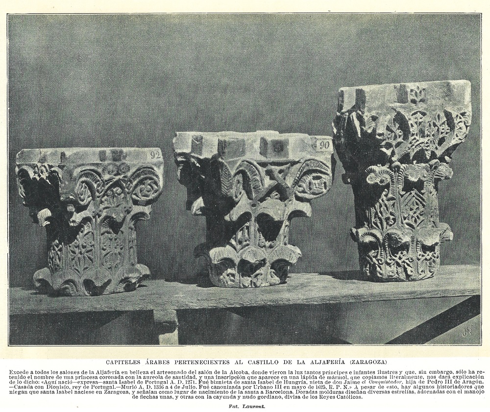 Capiteles Árabes pertenecientes al Castillo De La Aljafería (Zaragoza).