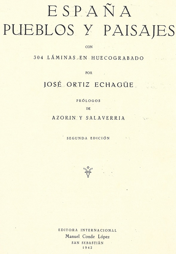 España Pueblos y Paisajes en 1942, Título