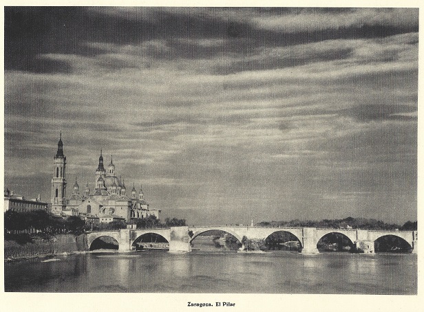 Zaragoza. El Pilar. España Pueblos y Paisajes en 1942