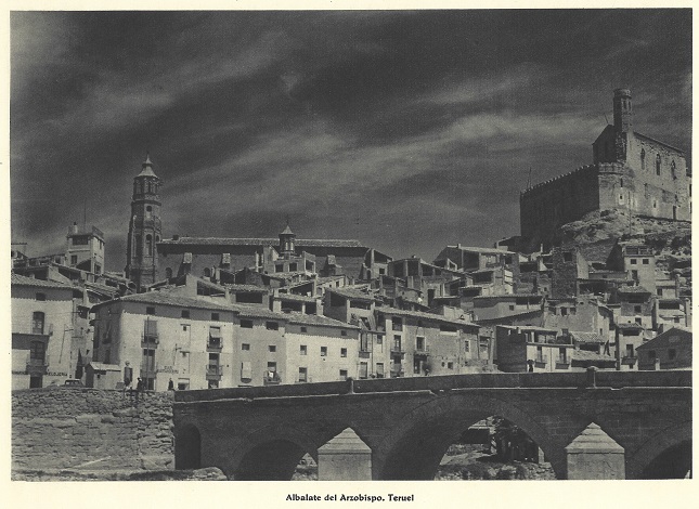 Albalate del Arzobispo. Teruel. España Pueblos y Paisajes en 1942