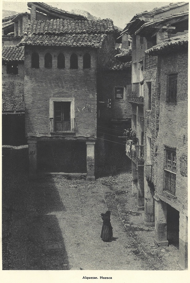 Alquezar. Huesca. España Pueblos y Paisajes en 1942