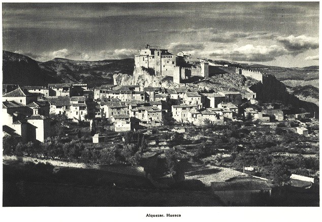 Alquezar. Huesca. España Pueblos y Paisajes en 1942