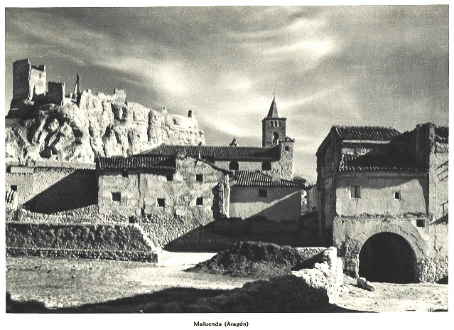 Maluenda. Zaragoza. Aragón. España Pueblos y Paisajes en 1942