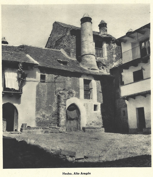 Hecho. Alto Aragón. Huesca. España Pueblos y Paisajes en 1942