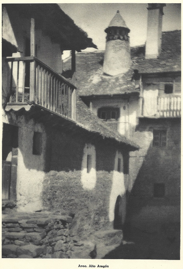 Anso. Alto Aragón. Huesca. España Pueblos y Paisajes en 1942