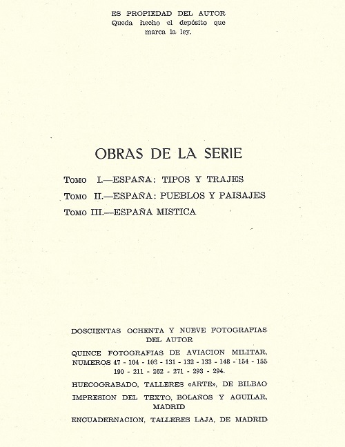 España Pueblos y Paisajes en 1942