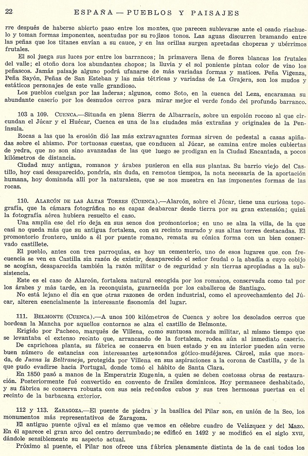 España Pueblos y Paisajes en 1942