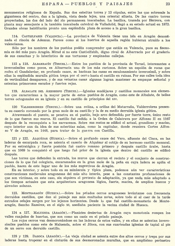 España Pueblos y Paisajes en 1942