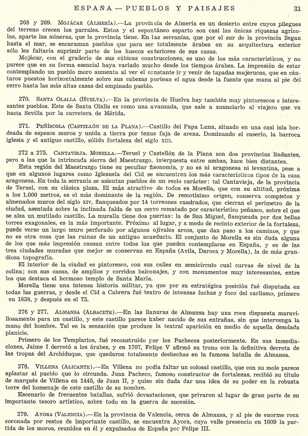 España Pueblos y Paisajes en 1942