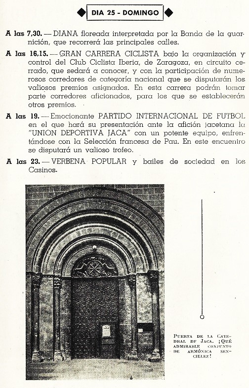 Fiestas en Jaca en 1950. Página 6