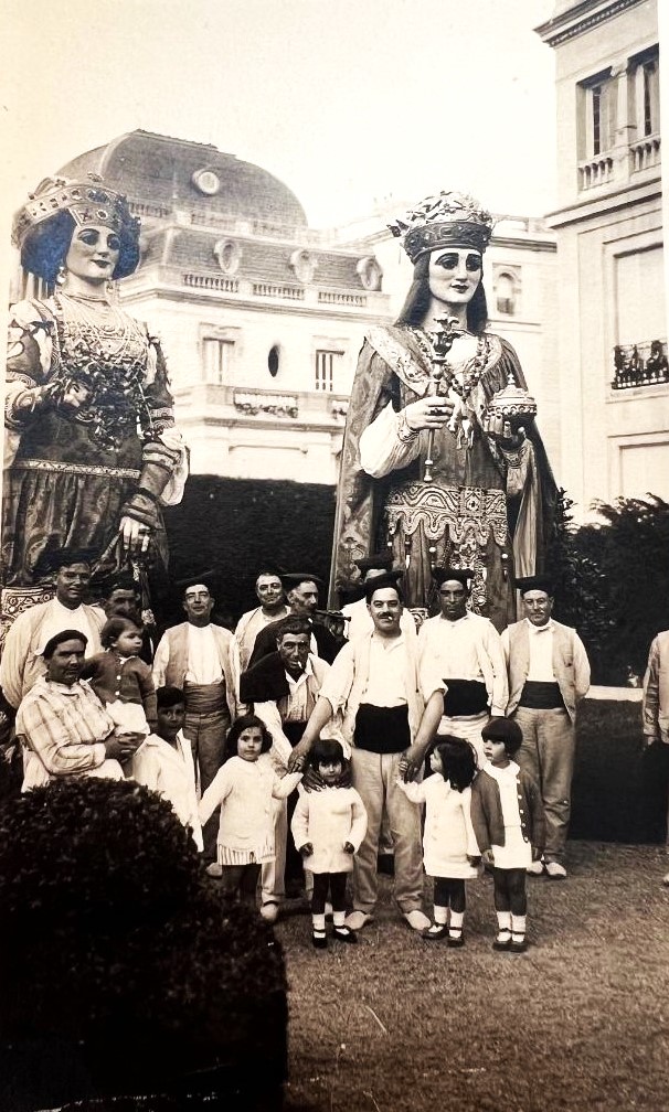 Gigantes de fiestas en Barcelona