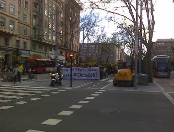 Zaragoza el 29 de marzo cerca de la Plaza San francisco