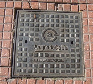 Aragón de Cable, fibra en el suelo