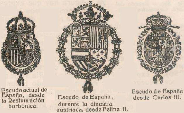 Cambiante escudo de España
